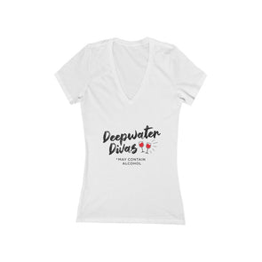 Women's Jersey Short Sleeve Deep V-Neck Tee