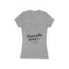 Women's Jersey Short Sleeve Deep V-Neck Tee