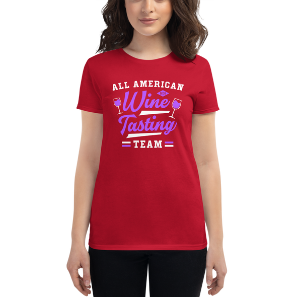 All American Wine Tasting Team Women's short sleeve t-shirt