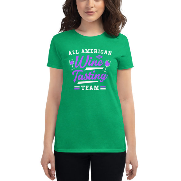 All American Wine Tasting Team Women's short sleeve t-shirt