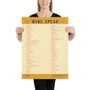 Wine Speak Poster