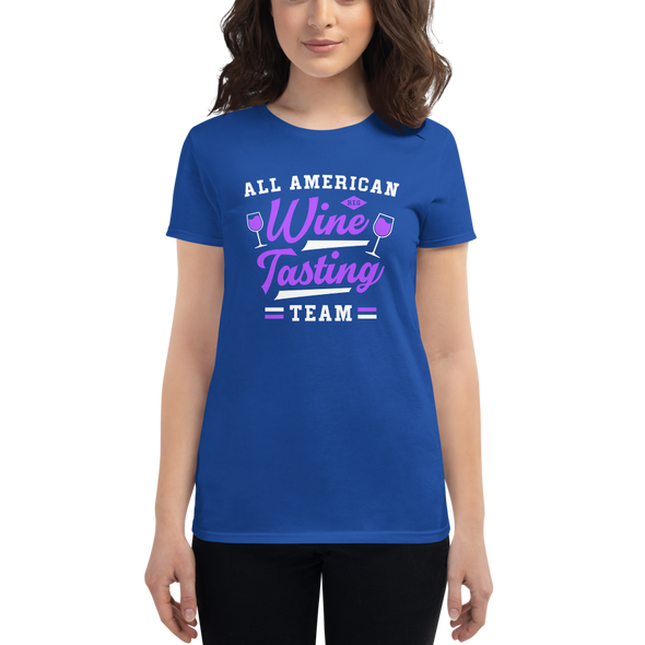 All American Wine Tasting Team Women's short sleeve t-shirt
