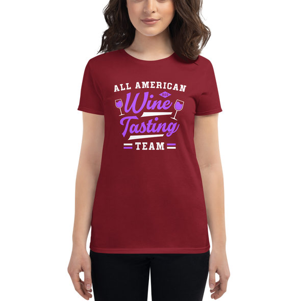 All American Wine Tasting Team Women's short sleeve t-shirt