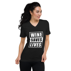 Unisex Short Sleeve V-Neck T-Shirt