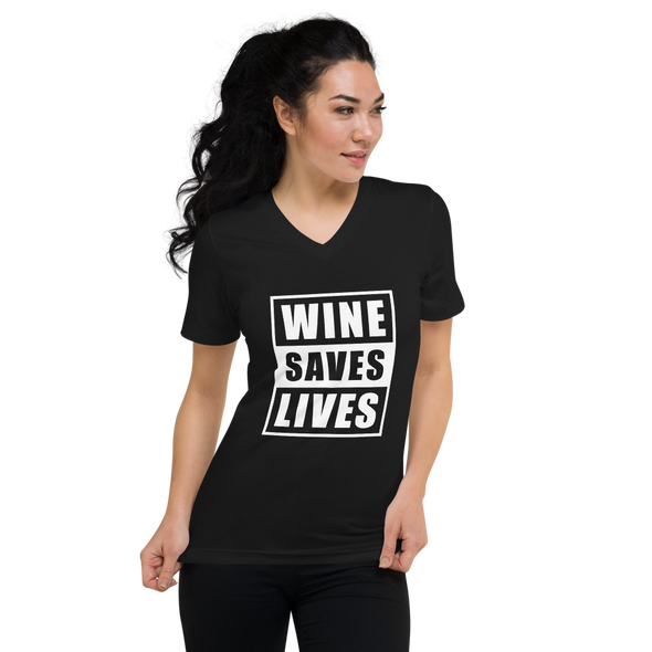 Unisex Short Sleeve V-Neck T-Shirt