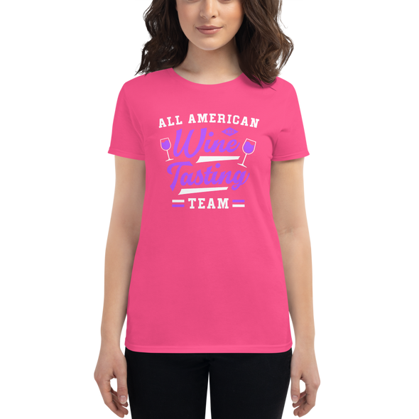 All American Wine Tasting Team Women's short sleeve t-shirt