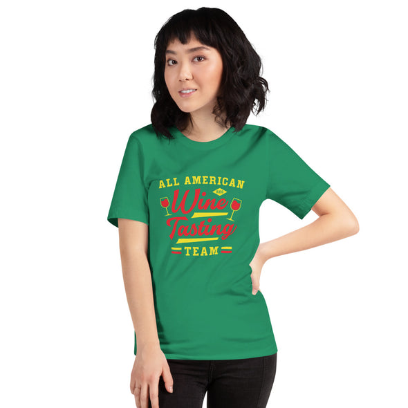 All American Wine Tasting Team Short-Sleeve Unisex T-Shirt